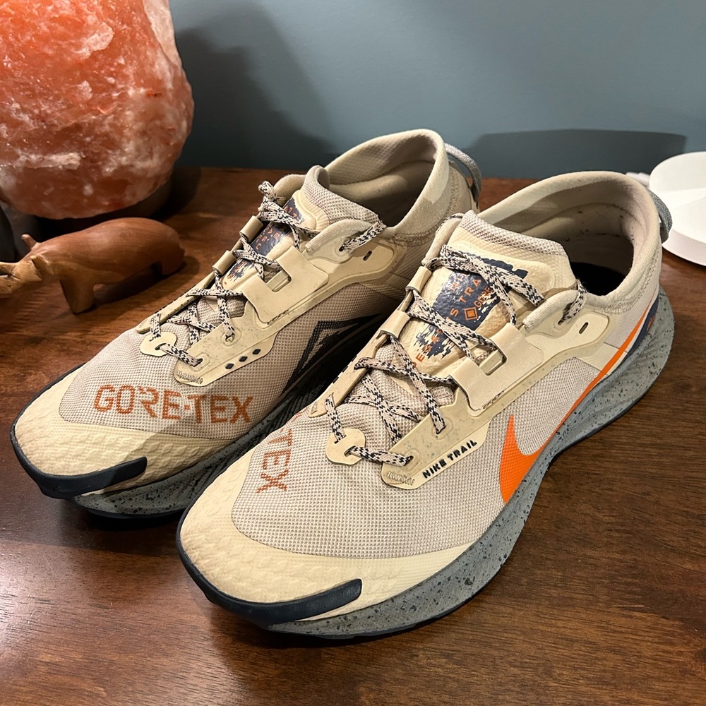 Nike Pegasus Trail 3 GTX Mens 10 Rattan Orange Shoes Gore Tex Hiking DC8793200